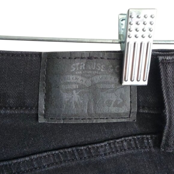 Levi's 314 Shaping Straight Leg Black Jeans Size 26 - Picture 6 of 16